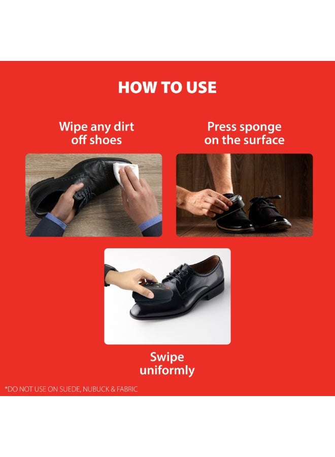 هابرو سيزار إسفنجة لمعان فوري أسود، لمعان فاخر يدوم طويلاً - Image 4